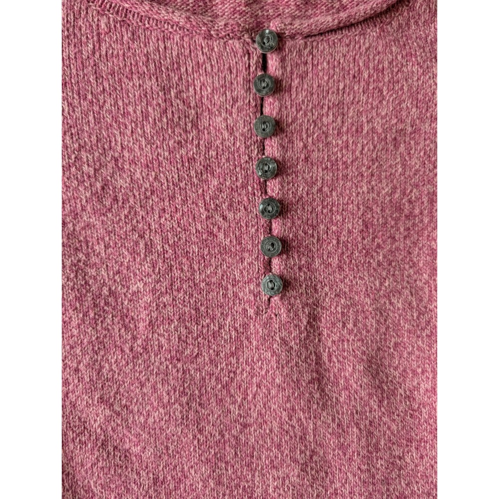 Sundance Women's Homestead Henley Sweater Pink Silk Blend Knit Top- Size S - Picture 6 of 7
